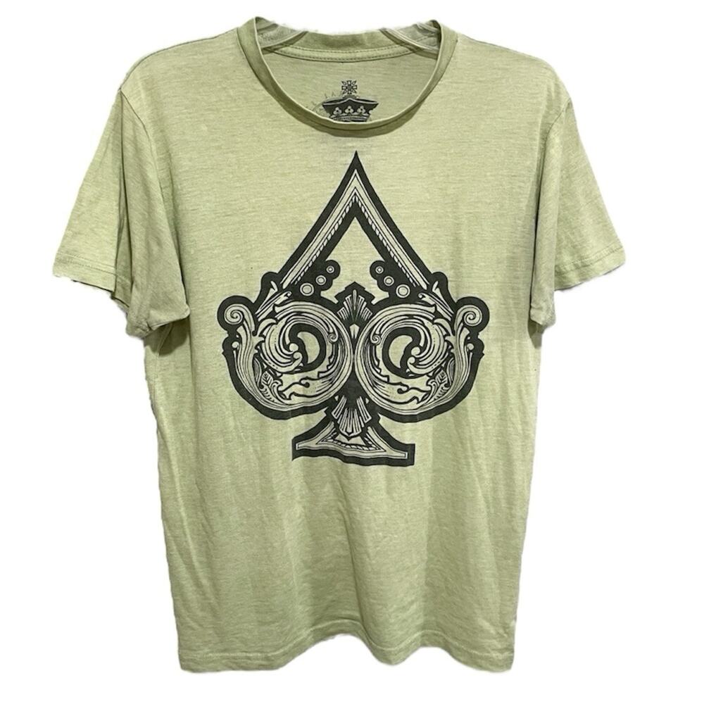 Kings Wild Project Mens Spade Tee Large Light Green Lightweight Jackson Robinson